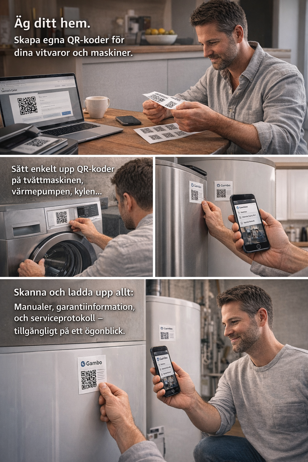 Step by step guide for home appliance documentation